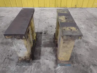 29.5" X 8" X 24" HIGH STEEL MACHINED PARALLEL BLOCKS, SET OF 2: STOCK #23742