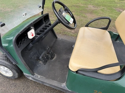 (1) 2015 E-Z-Go golf cart with a Kawasaki gas engine, does not include Club canopy, fold-down windsh...