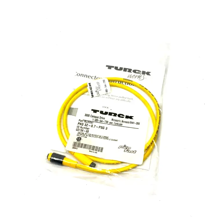 New | in-Stock Turck Picofast Snap-On Connector Cordset Connector Accessories Michigan US | Maverick Industrial Sales #1462821