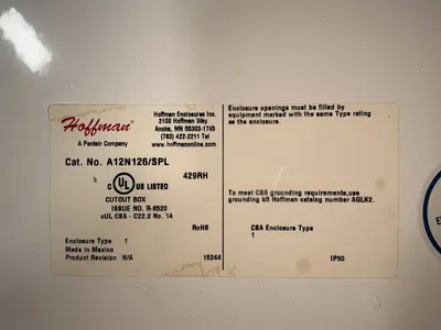 Used HOFFMAN _UNKNOWN_ Misc Electrical & Power Parts Ohio US | HGR 24 #1520872
