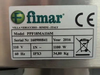 Used FIMAR COMPANY PPF18MA116M Food Peelers British Columbia CA | Surrey Food Equipment #1321859