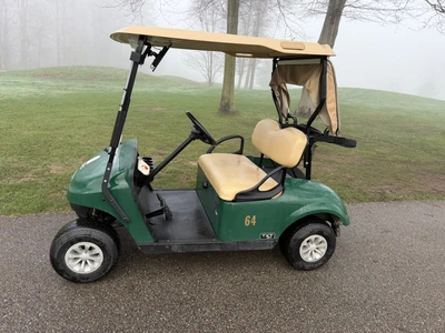 (1) 2019 E-Z-Go EFI golf cart with a Kawasaki gas engine, model 657061G01, includes canopy, fold-dow...