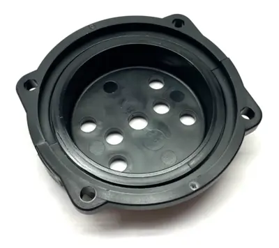 USED REIKU ROTARY FLANGE SEAL FITTING 7-HOLE 70MM BLACK POLYAMIDE