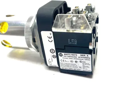 New | in-Stock ALLEN-BRADLEY SER. U SHIELDED ILLUMINATED PUSHBUTTON YELLOW 2-POS Relays & Switches | Maverick Industrial Sales #1117783