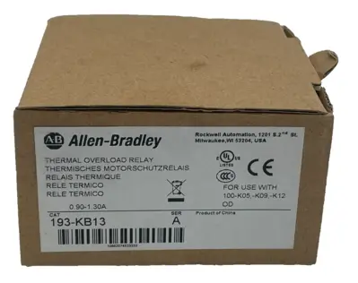 LOT OF 4 ALLEN BRADLEY 193-KB13 OVERLOAD RELAY SER. A 193KB13 NEW, SURPLUS