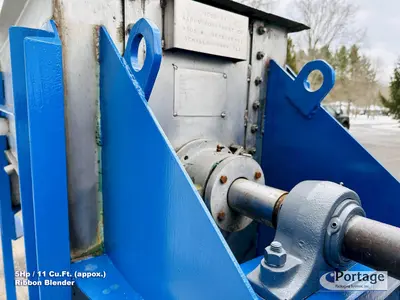 USED AARON PROCESS EQUIPMENT 11-CU.FT. JACKETED RIBBON BLENDER