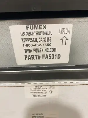 Used FUMEX AIR FILTRATION FUME EXTRACTOR UNIT Fume Extractors | Maverick Industrial Sales #1107417