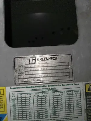 USED GREENHECK 15-IPW-SD-9 BLOWER MOTOR