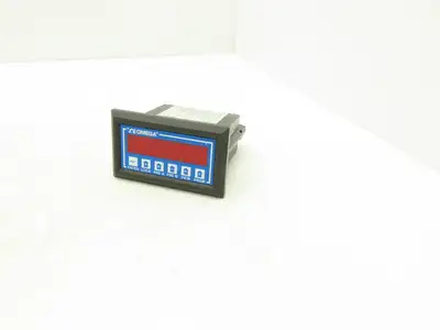 Omega DP-F75 Rate Meter Batch Control Totalizer 6 Digit Panel Meter 110V *READ*