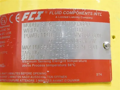 USED FLUID COMPONENTS INTL ST98-23MT01E0CD0