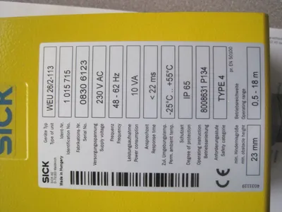 NEW SICK WEU-26/2-113 PHOTOELECTRIC WEU262113