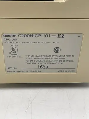 Used OMRON OMRON C200H-CPU01-EZ Misc Electrical & Power Parts | ND Industrial Surplus #1214522