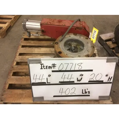 Used 8" Clyde Bergemann Pneumatics Spheri Dome Spherical Valve