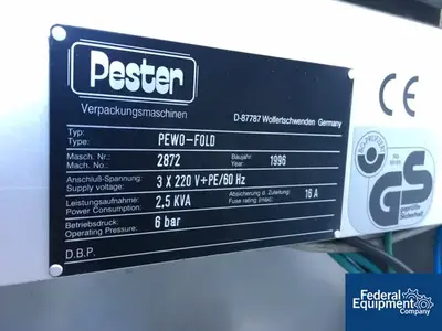 USED Pester Pester Bundler, Model PEWO Fold