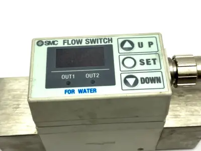 PF2W720-N03-67 | SMC  Digital Flow Switch w/ VXD235DZ2AE Pilot Valve - Used