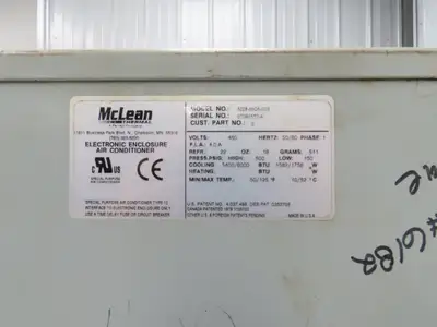 Used MCLEAN _UNKNOWN_ HVAC Parts and Equipment Indiana US | Arrow Industrial #633398