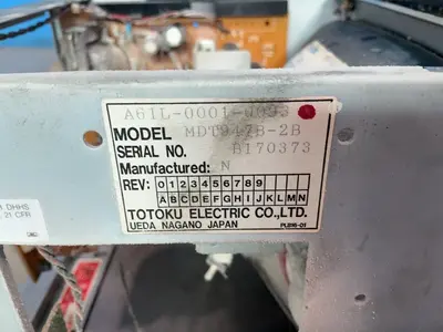 Used 1997 TOTOKU ELECTRIC CO., LTD. MDT947B2B Interface Monitors Ohio US | HGR 24 #1345426