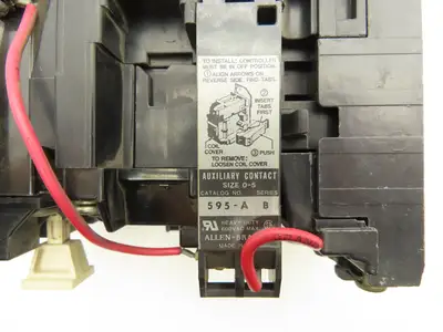 Allen Bradley 509-BOD Motor Starter Overload Relay 120V Coil 600V Lot of 3
