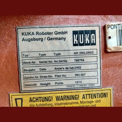 Kuka KR350L240/2 Heavy Duty Robot Arm