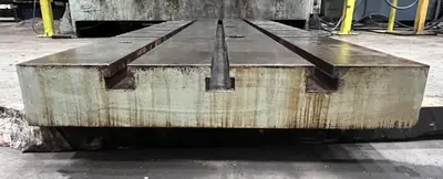 72” L-R x 24” F-B x 4” Thick T-Slotted Steel Bolster