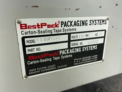 Used BEST PACK MSDBF222 Sealers Ohio US | HGR 24 #1279263