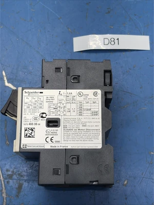 (2) Schneider Electric GV2ME06 Motor Circuit Breaker 50/60 HZ NIB Fast Shipping