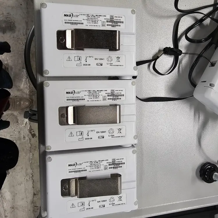Used Max Air Max Air 2500-36TSC( 30 units) Batteries Texas US | PT Medical Technologies #1459011