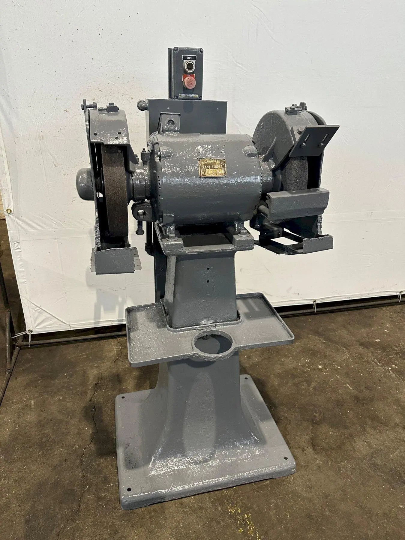 12" BALDOR DOUBLE END PEDESTAL GRINDER. STOCK # 0416723