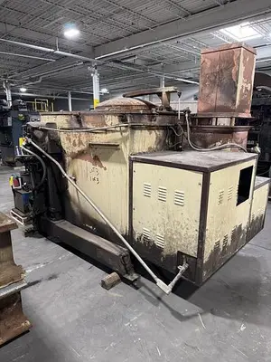 USED 2001 THERMTRONIX GAS FIRED TILTING FURNACE GT-2000