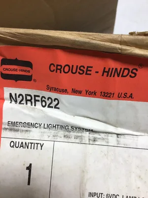 CROUSE HINDS N2RF622 LIGHT-PAK 6VDC EMERGENCY LIGHT 8-WATTS