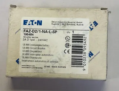 New | in-Stock EATON FAZ-D2/1-NA-L-SP Miscellaneous Equipment (Electrical & Power) Ohio US | Surplus Asset Holdings #1210221