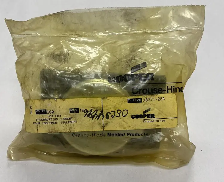 New | in-Stock CROUSE-HINDS X8771-28A Miscellaneous Equipment (Electrical & Power) | Surplus Asset Holdings #1194495