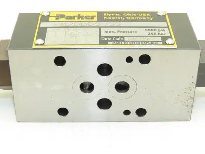 Parker FM2DDDSV55 Hydraulic Throttle Check Valve 350 Bar 5000 psi