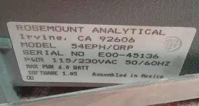 Used ROSEMOUNT 54EPH/ORP Industrial Controls | ND Industrial Surplus #1222791