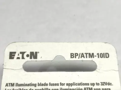 New | in-Stock Eaton easyID Illuminating Blade Fuse 32VDC 10A LOT OF 2 Fuses Michigan US | Maverick Industrial Sales #1396934
