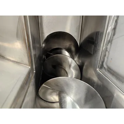 Used 15HP Stainless Steel Cheese Screw Extruder 12" Dia.