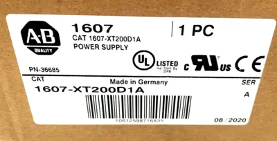 ALLEN BRADLEY 1607-XT200D1A POWER SUPPLY SER. A 06070XT200D1A NEW, SURPLUS