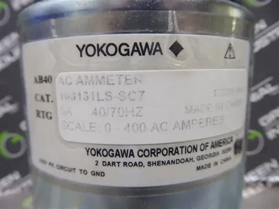 Yokogawa 103131LS-SC7 0-400 Amps AC Ammeter Panel Meter New NIB