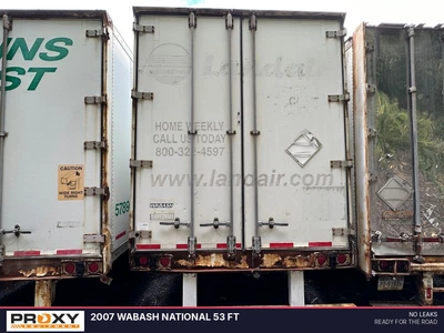 Used 2007 WABASH NATIONAL 53 FT Box Trailers Pennsylvania US | Proxy Equipment #1384937