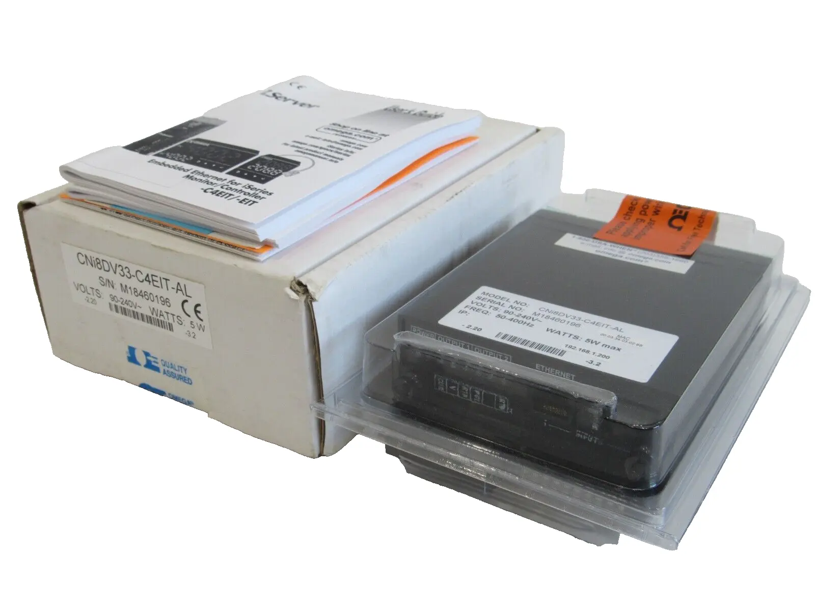 NEW OMEGA CNI8DV33-C4EIT-AL TEMPERATURE & PROCESS MONITOR CNI8DV33C4EITAL