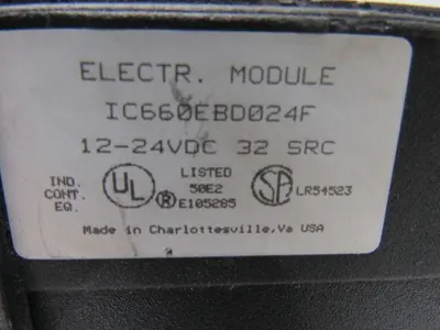 GE Fanuc IC660EBD024F Electronic Module 12-24VDC 32 SRC