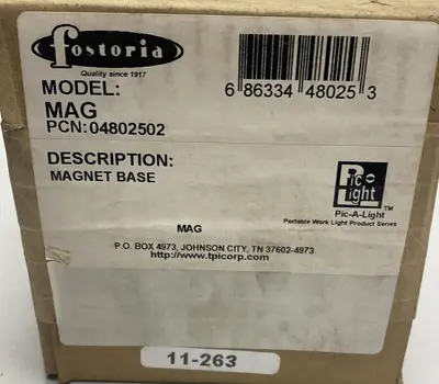 Used FOSTORIA 04802502 Magnetic Bases Ohio US | Surplus Asset Holdings #1246075