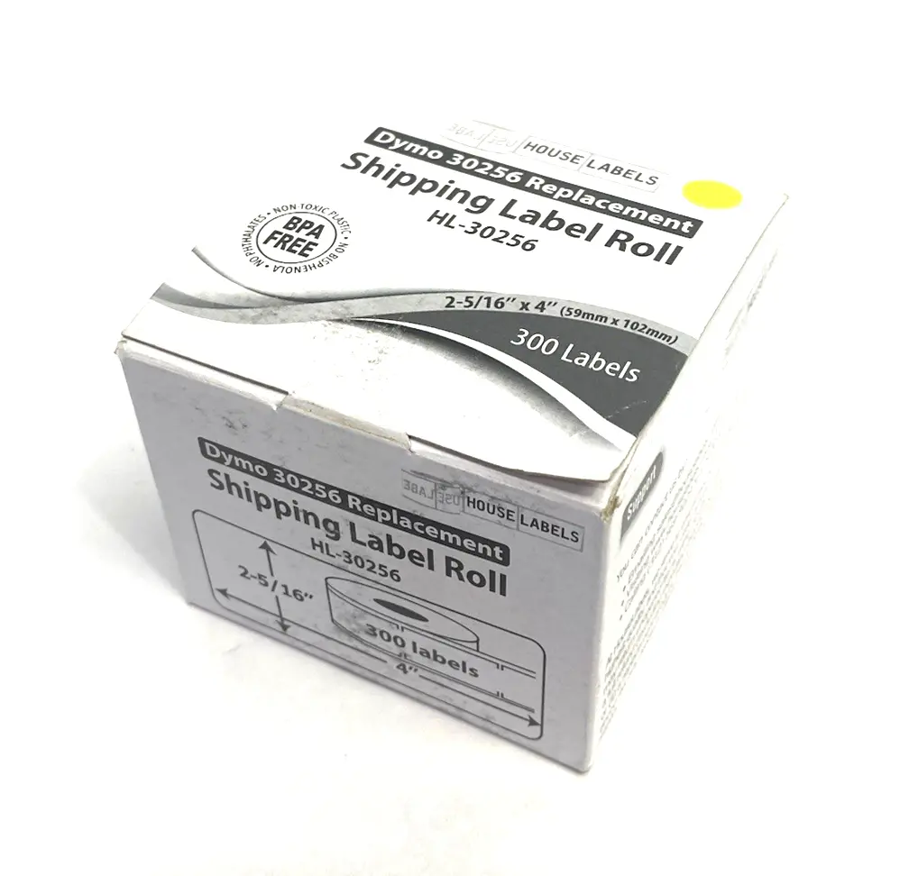 NEW HOUSE LABELS REPLACEMENT LABEL ROLL YELLOW 2-5/16" 300-LABELS