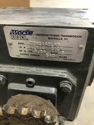 Morse Raider 2060140LR5 Right Angle Gear Drive / Speed Reducer 2HP 5:1 180V