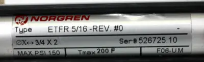 USED NORGREN ETFR 5/16-REV