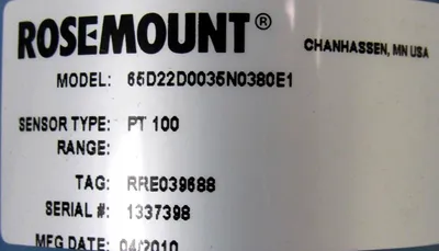 NEW ROSEMOUNT 65D22D0035N0380E1 TRANSMITTER 0065D22D0035N0380E1 0065-7157778