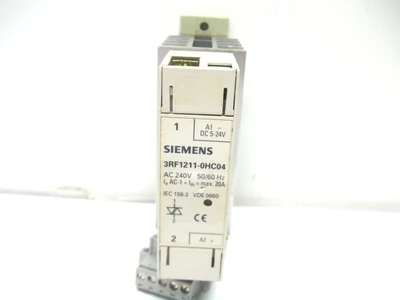 Siemens 3RF1211-0HC04 Solid State Relay 240 Vac, 5-24 Vdc