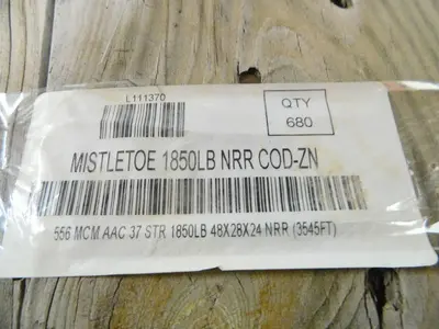 New | in-Stock MISTLETOE 556MCM,680FT Cable & Wire Texas US | Aucto #1308556