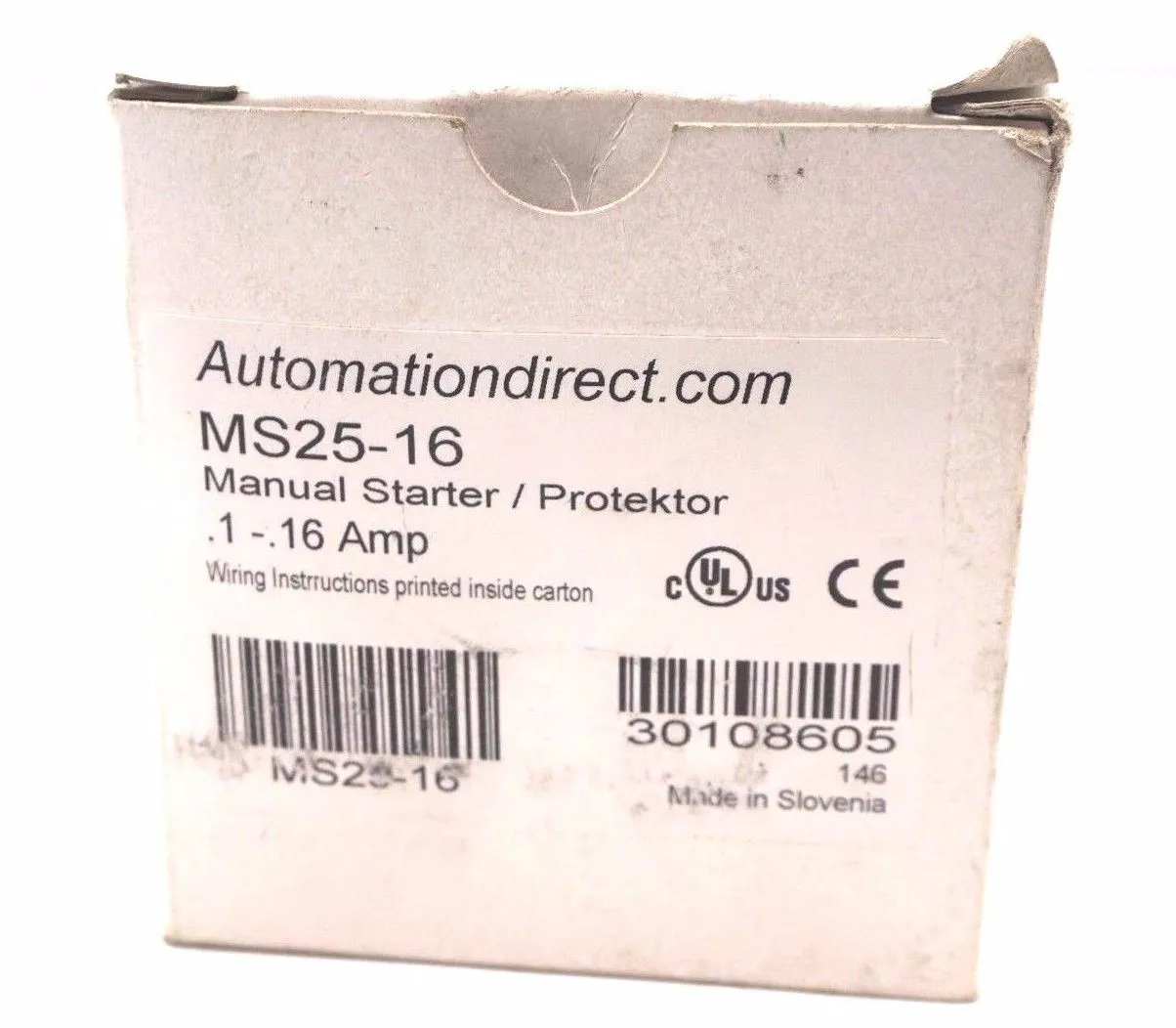 NEW AUTOMATION DIRECT MS25-16 MANUAL STARTER MS2516