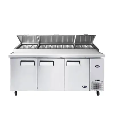New | in-Stock Atosa New Atosa MPF8203GR 93'' Pizza Prep Table Food Prep Tables Illinois US | Falcon Restaurant Supply #1375335